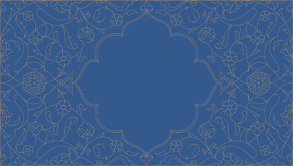 Traditional ornament pattern frame