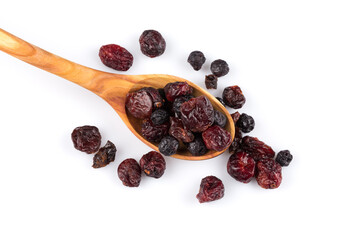 Dried cranberries, cherries and blueberries