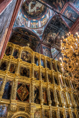 Fototapeta na wymiar Smolensky cathedral interior