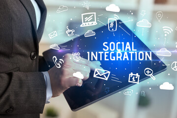 Close-up Of A Person Using Social Networking