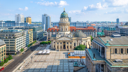 Fototapety  panoramic view at the famous gendarmenmarkt in berlin