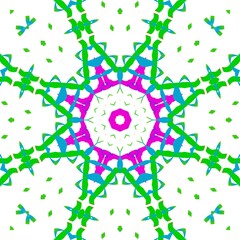 Pattern design made with the help of graphics.