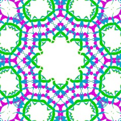 Pattern design made with the help of graphics.