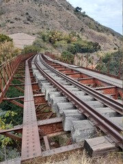 Fototapeta premium Viaduto Ferroviário de construção Belga na cidade de Miguel Pereira/RJ, considerado o único viaduto feito em ferro e em curva do mundo