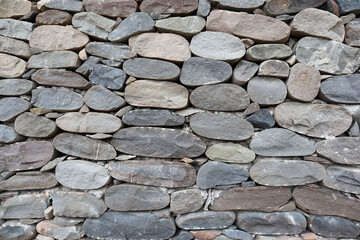 round old stone wall background