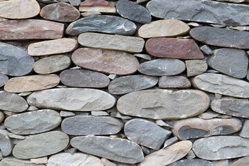 round old stone wall background