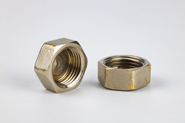 end cap for water pipe, close up, isolated