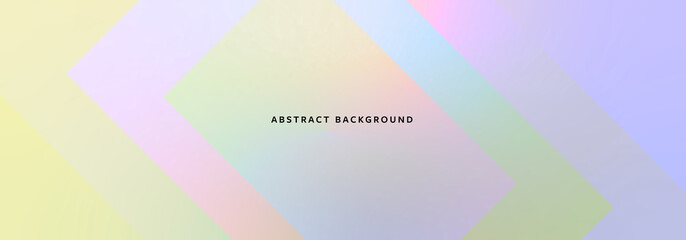 Abstract pastel gradient background, geometrical shapes on top of each other, holographic design, blurry texture, vector futuristic poster, wallpaper banner