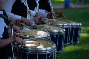 Drummers in a row