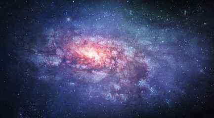 Obraz na płótnie Canvas Galaxy and constellation in deep space. Stars and far galaxies. Wallpaper background. Sci-fi space wallpaper. Elements of this image furnished by NASA