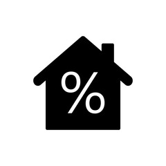 House icon with percent symbol