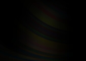 Dark Black vector blurred background.