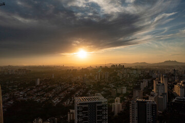 Fototapeta na wymiar Por do Sol - São Paulo - SP