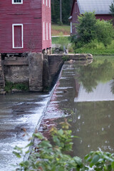 Fototapeta na wymiar mill on the river