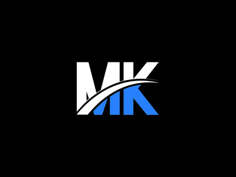 Letter MK Logo Image, mk Letter Logo Design For Business