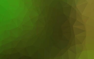 Fototapeta premium Light Green vector polygonal pattern.