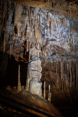 Interior of Mendukilo cave in Navarra