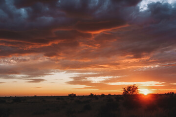 Fototapeta na wymiar African sunrise