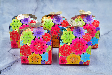 flowers in a box