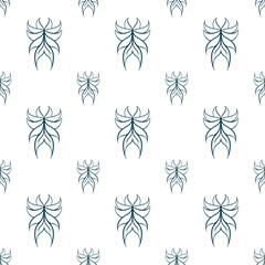 fabric pattern, simple hand-drawn outline repeat pattern, repeat pattern for textile, clothes, gift wrapper, invitation card, postcard etc, pattern swatches added to the swatch panel.