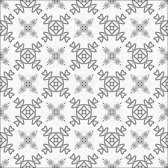 Vector pattern with symmetrical elements . Modern stylish abstract texture. Repeating geometric tiles from striped elements.