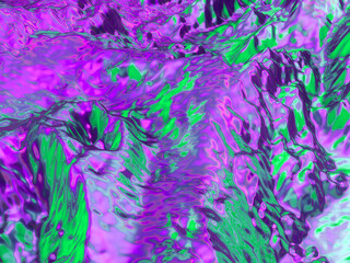 Abstract bright liquid gradient. 3d rendering.