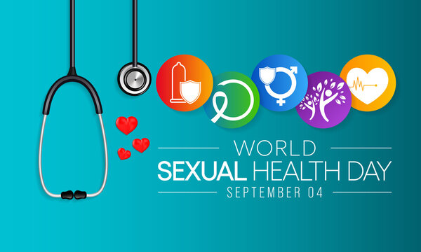 World Sexual health day is observed every year on September 4,  it is important for our overall health and wellbeing. It includes the right to healthy relationships, Vector illustration.