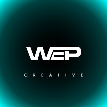WEP Letter Initial Logo Design Template Vector Illustration
