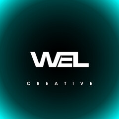 WEL Letter Initial Logo Design Template Vector Illustration