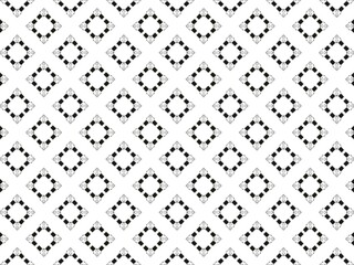 Seamless pattern with black squares on a white background