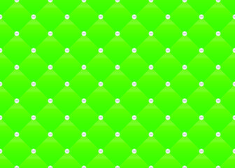 Fototapeta premium Green luxury background with beads and rhombuses. Seamless vector illustration. 