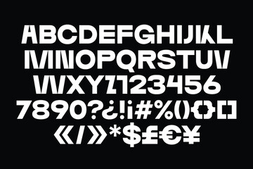 Cool, bold and powerful super modern unicase latin font,  maximum visual and emotional impact, great for social media, headlines, large-format print, editorial, branding, posters, fashion design.
