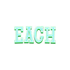Each. Vector Illustration. Design For Blog Post Social Media