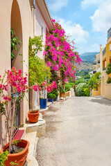 Fototapeta na wymiar Street in Kefalonia, Greece