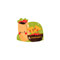 Nachos Icon On White Background