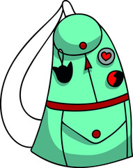 schoolbag line pattern with icons for the youth