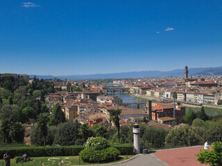 Fototapeta na wymiar Cityscape of Florence seen from Michelangelo Square