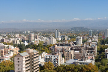 Naklejka premium Aerial view of Mendoza, Argentina