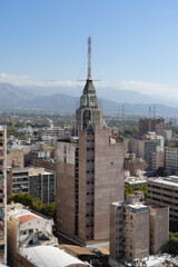 Gomez building aerial view of Mendoza, Argentina