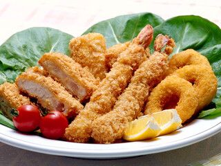 フライおかず3種（コロッケ・エビ・オニオンリング）