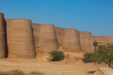 Ruins of Derawar Fort near Bahawalpur, Punjab, Pakistan