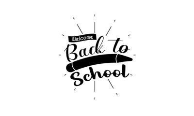 Typography Vector Illustration for Back to School