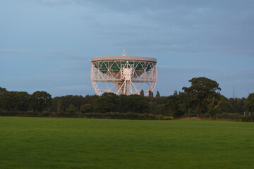 Jodrell Bank Radar Observatory Experimental Station Lovell Telescope Sunset Public Land