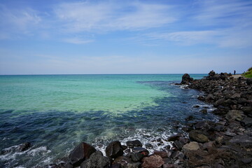 a beautiful seascape with charming color