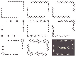 Obraz premium 枠のイラスト素材・1
