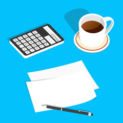 Calculator and note writing