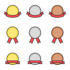 ランキングメダルのアイコンセット