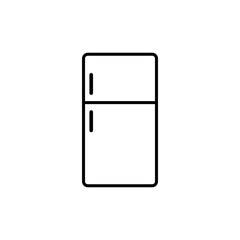 refrigerator flat icon vector illustration