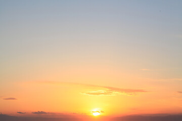 Fototapeta premium 夕日と空 