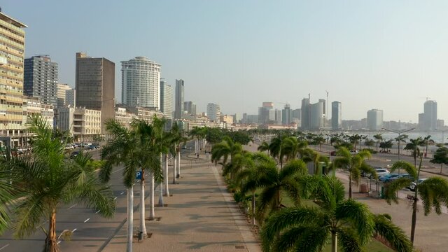 Traveling front, downtown  city of Luanda, Angola, Africa today 1